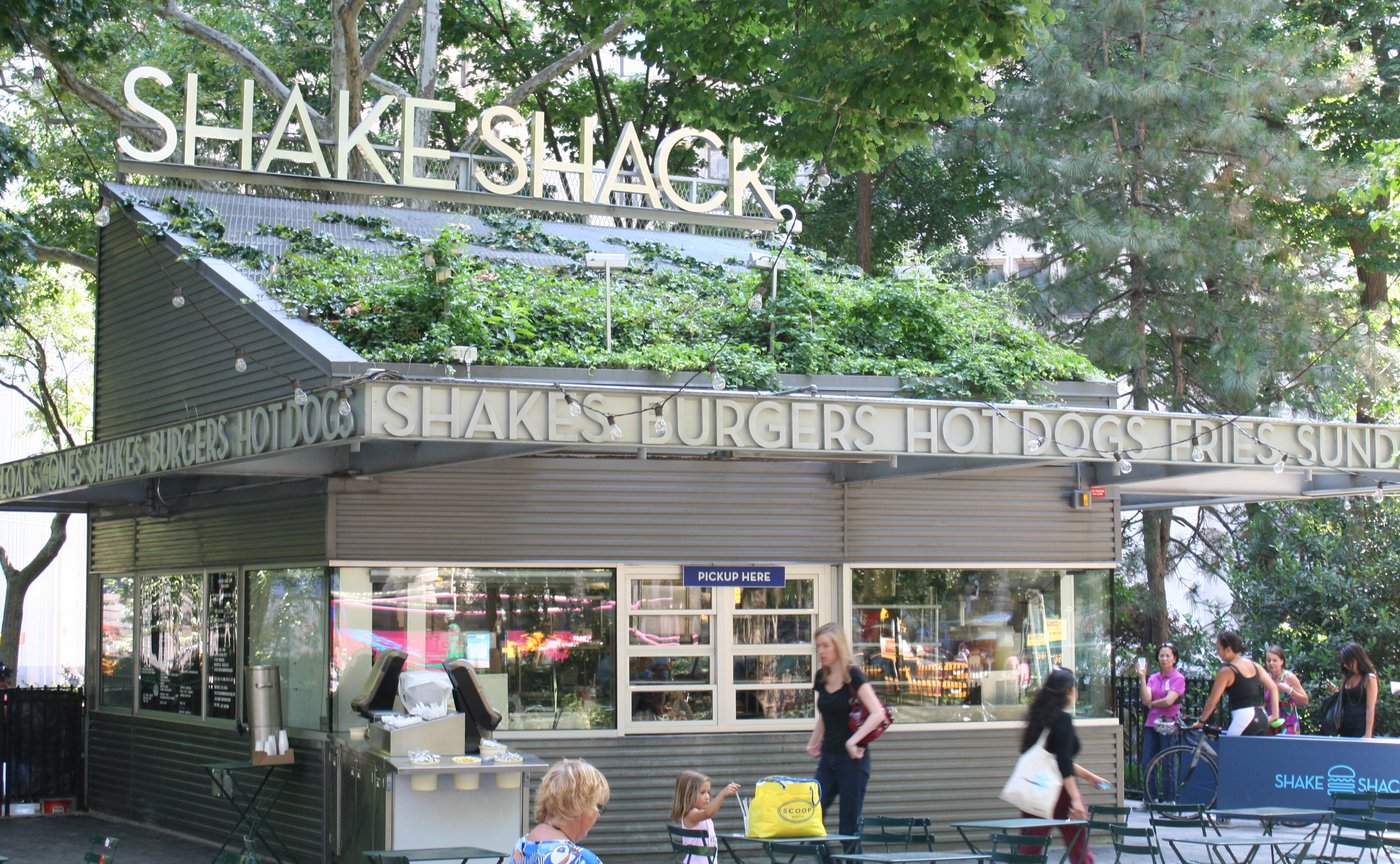 The original Shake Shack in Madison Square Park