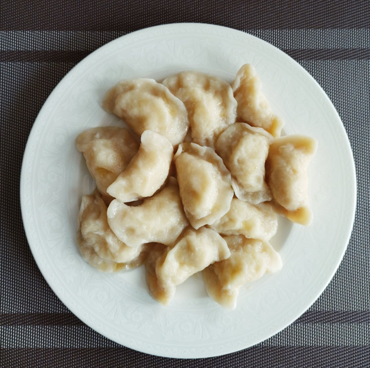 Pierogi with butter